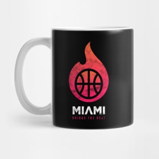 Modern Flaming Miami Heat 2021 Logo Redesign Mug